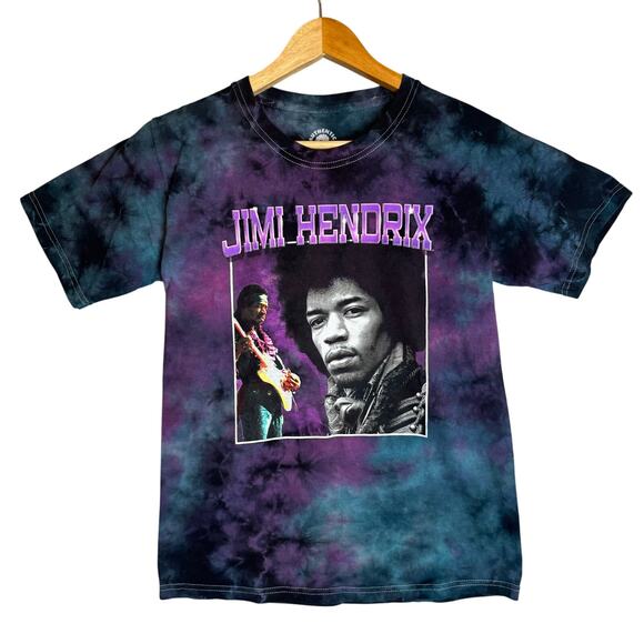 Hot Topic Tops - Hot Topic Jimi Hendrix Graphic T-Shirt Womens Small Tie Dye Purple Haze Hippie